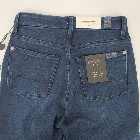 7 Seven For All Mankind Women's High Rise Kimmie Straight Leg Jeans Size 25 - Picture 12 of 16